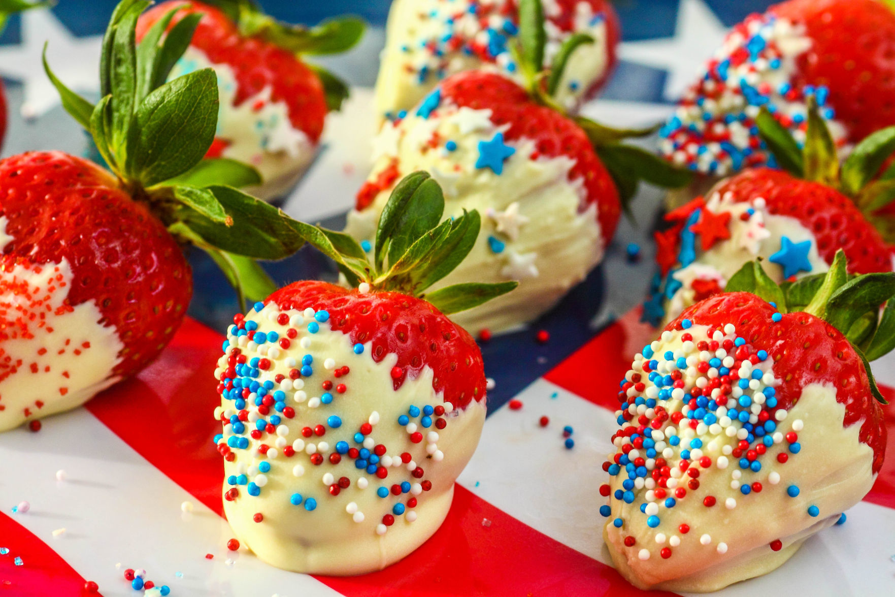 White Chocolate-Covered Strawberries